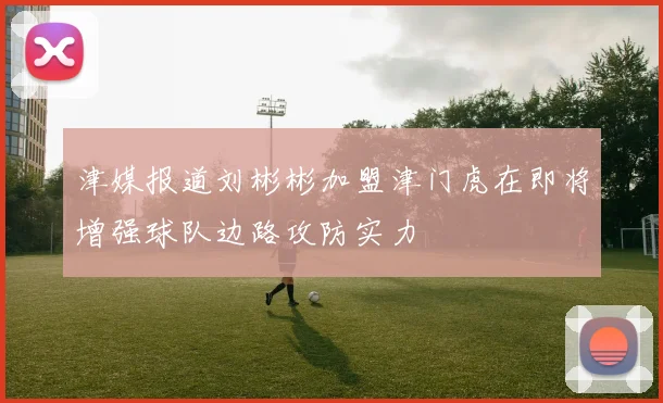 津媒报道刘彬彬加盟津门虎在即将增强球队边路攻防实力